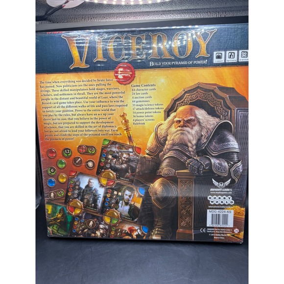 Sealed‎ Hobby World Viceroy Limited Edition Board Game Strategy Family Fun - Picture 2 of 2